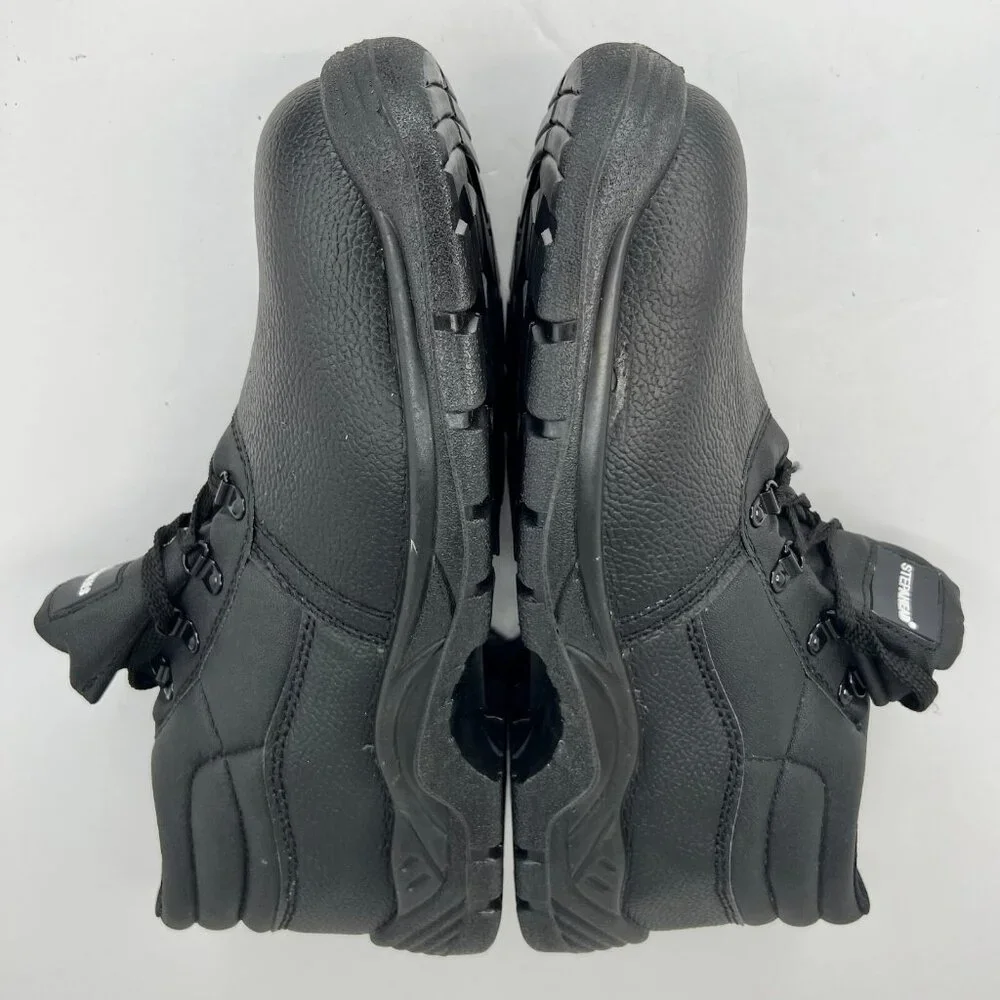 Stepahead Mens ENFW1 Cumbria Black Leather Lace Up Ankle Size 12 Safety Boots